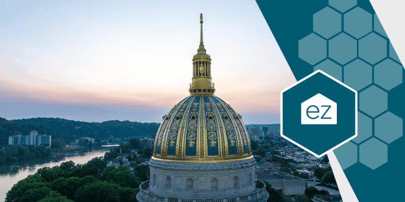 The West Virginia State Capitol building in Charleston