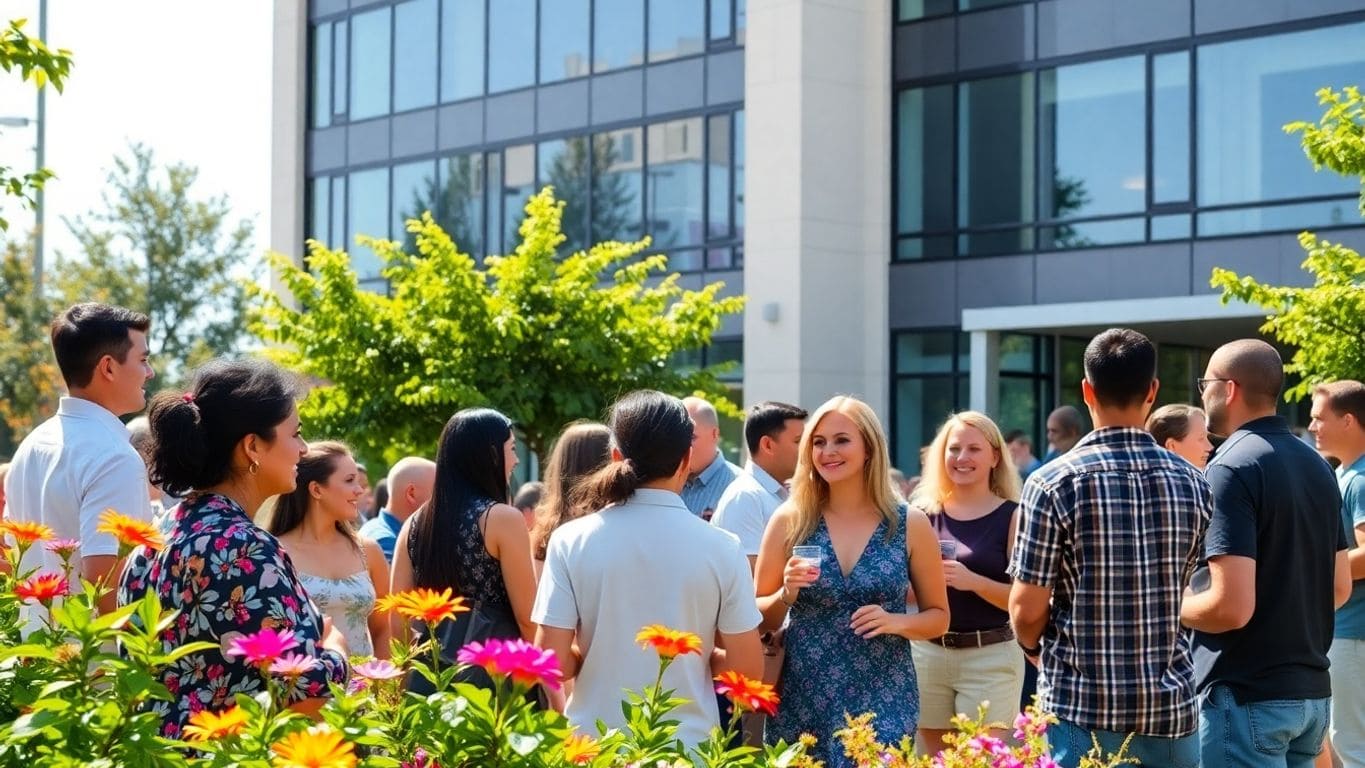 Community, real estate, happy people, local business, networking