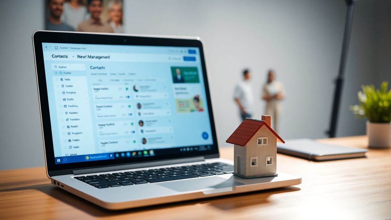 Database, computer, desk, and home.