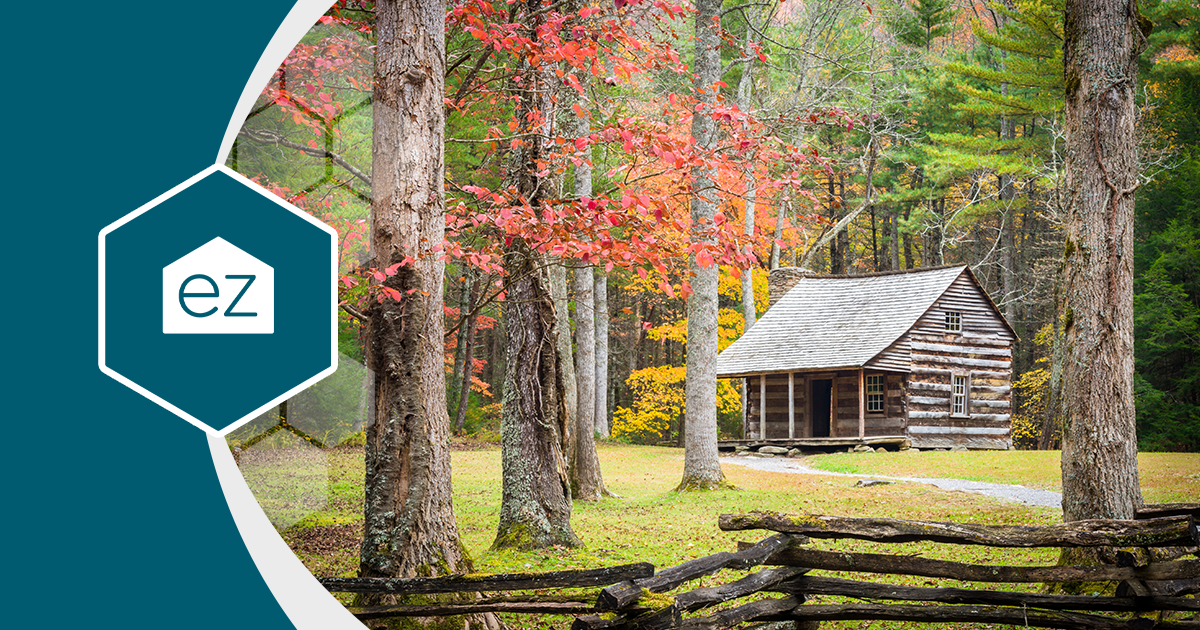 Log cabin in the Great Smoky Mountains, Tennessee