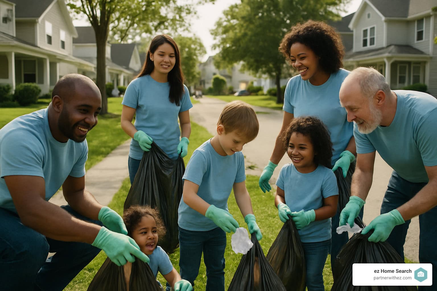 community cleanup event - real estate sphere of influence