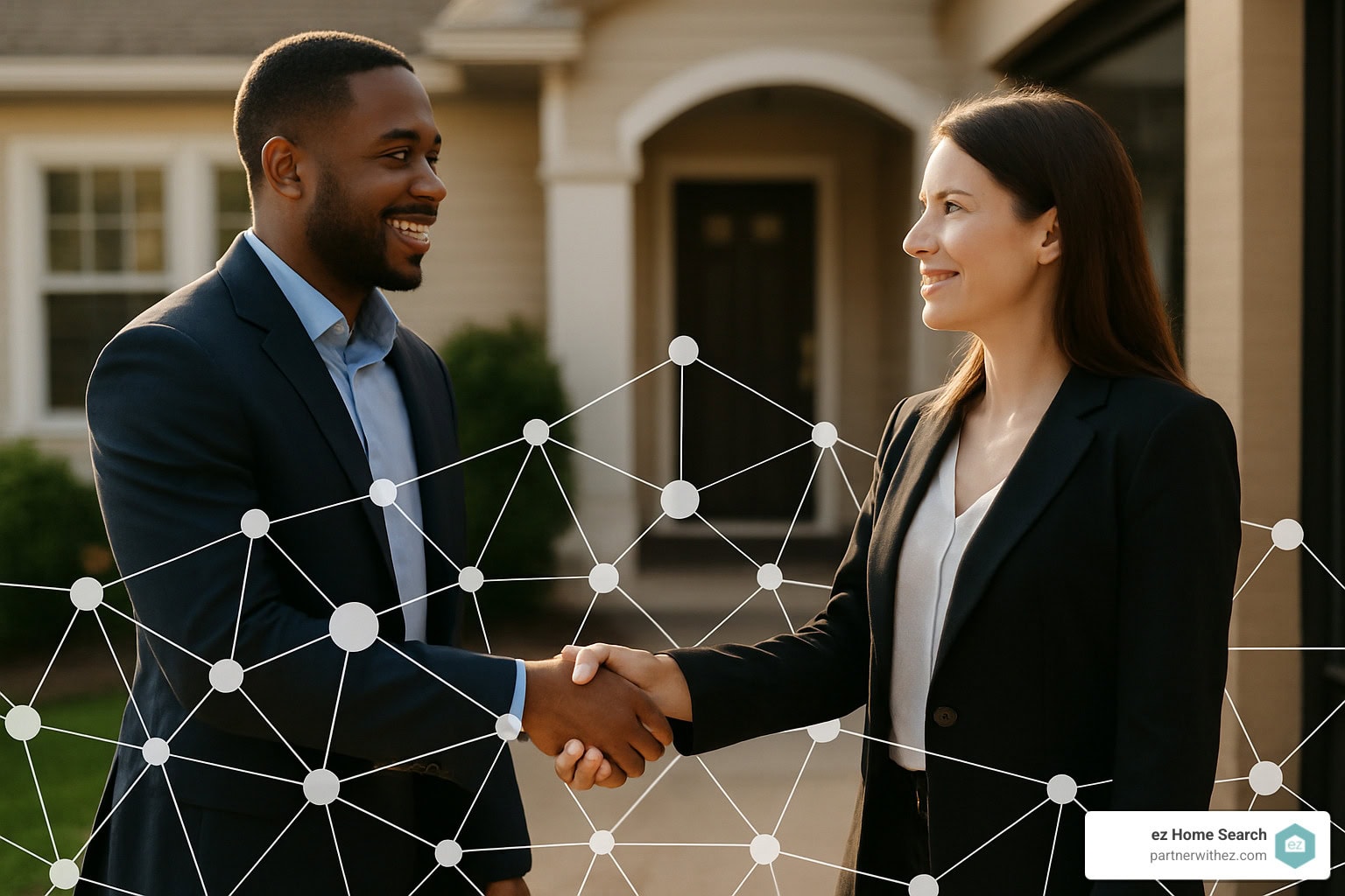 handshake network connection - real estate sphere of influence