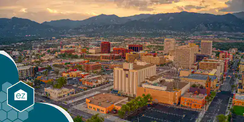 Colorado Springs on a sunny day