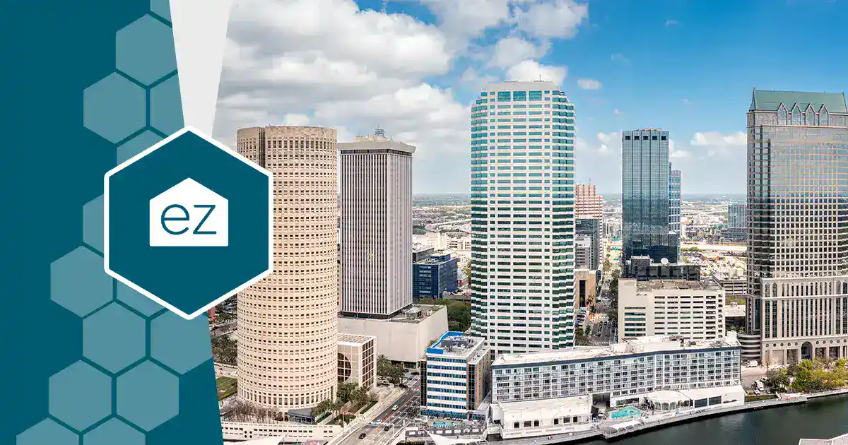 Aerial view of downtown Tampa, Florida
