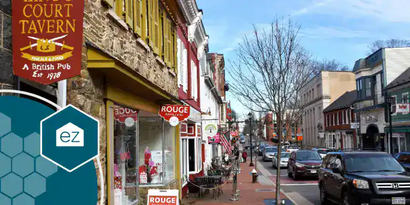 A street view in Loudoun County, Virginia, home to the world's largest data-center cluster and the lowest homeowner property-tax rate in Northern Virginia