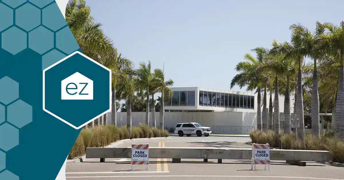 Entrance to a Sarasota, Florida beach
