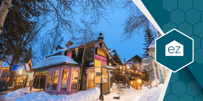 Downtown Breckenridge, Colorado at night