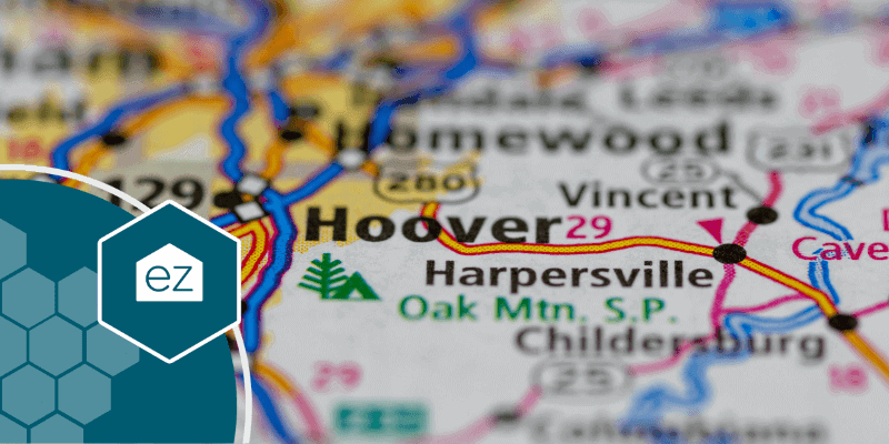 Map of Hoover, Alabama