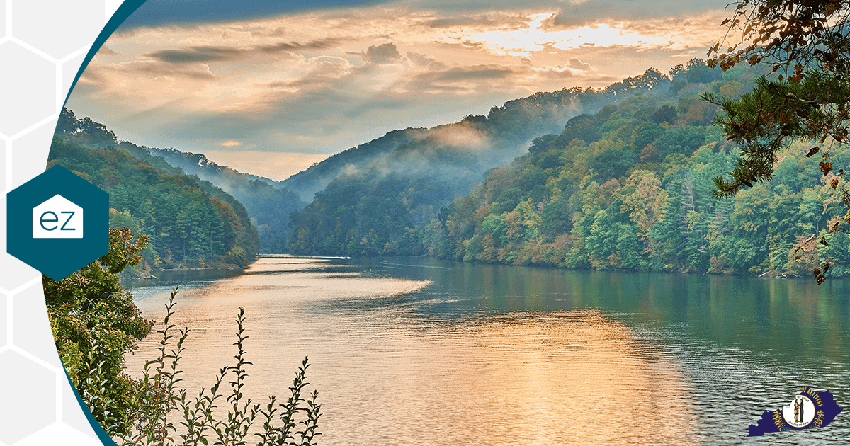 Dewey Lake at Jenny Wiley State Resort Park in eastern Kentucky