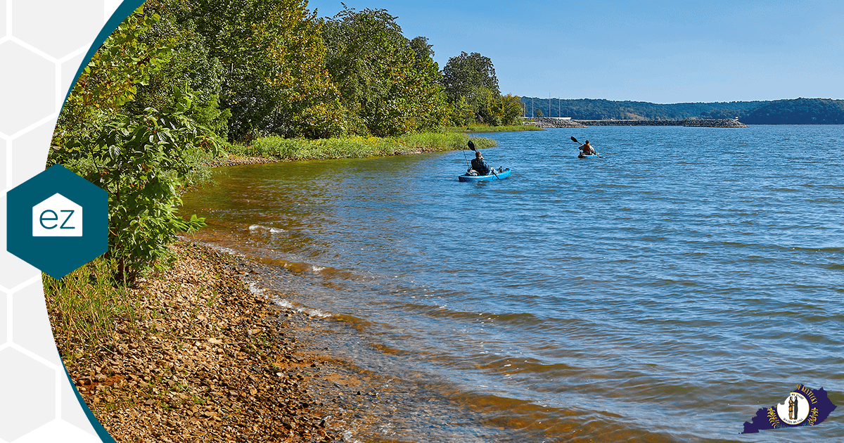 Kayakers on Kentucky Lake