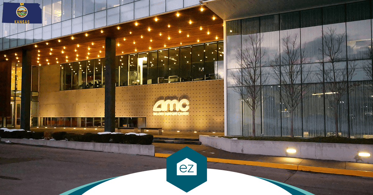 The AMC Theatres headquarters building in Johnson County, Kansas