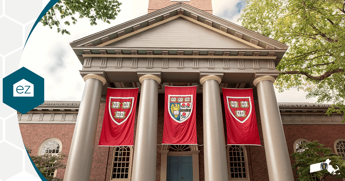 Harvard University campus in Cambridge, Massachusetts