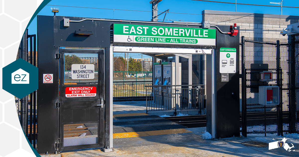 East Somerville Green Line station on the MBTA