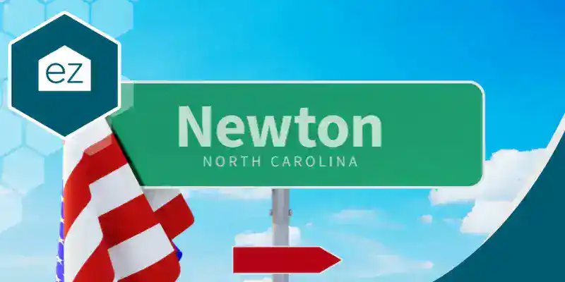Welcome signage for Newton, North Carolina, the county seat of Catawba County