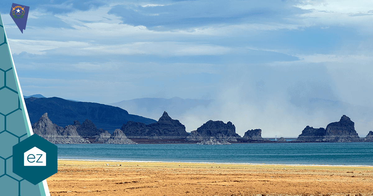 Rock formations at Pyramid Lake in Northern Nevada