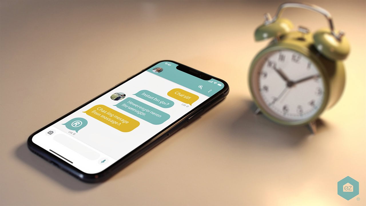 Smartphone showing instant lead response notifications