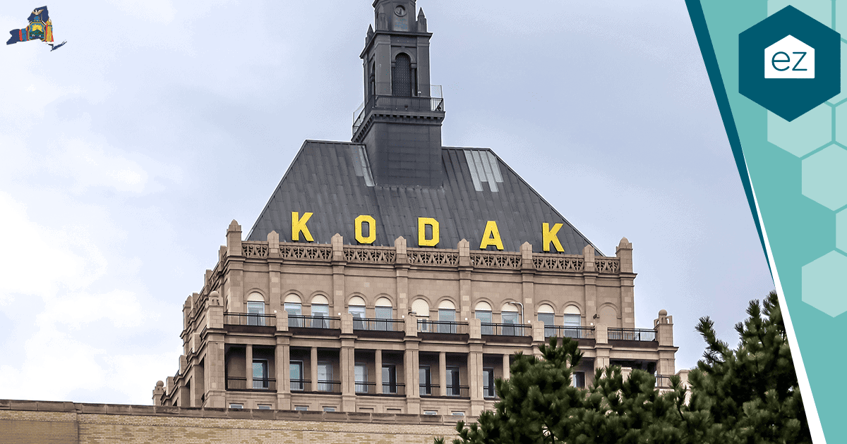 The Kodak building in Rochester, New York, in Monroe County, the tightest seller market in the state