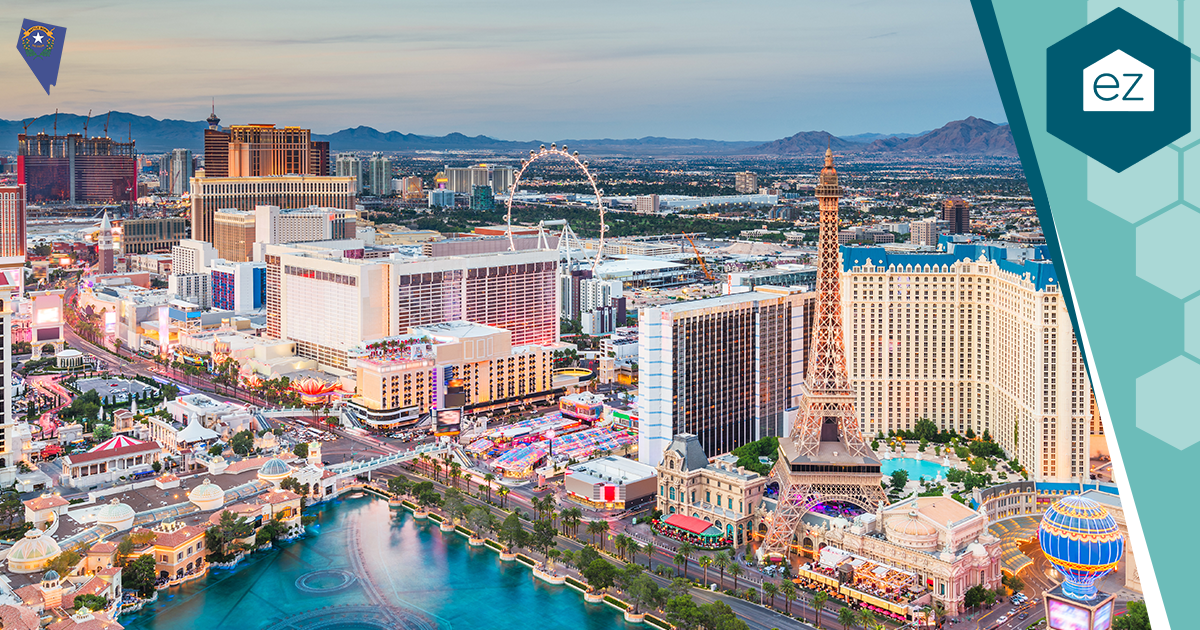 Aerial view of the Las Vegas Strip in daytime, Southern Nevada